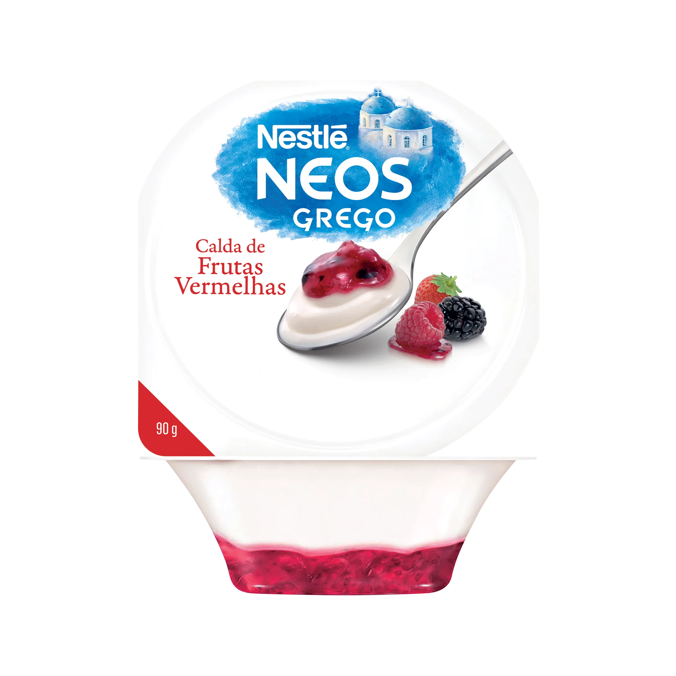Iogurte Nestlé Neos Grego Calda de Frutas Vermelhas 90g